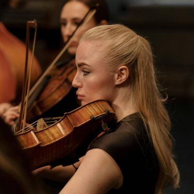 Woman playing violin